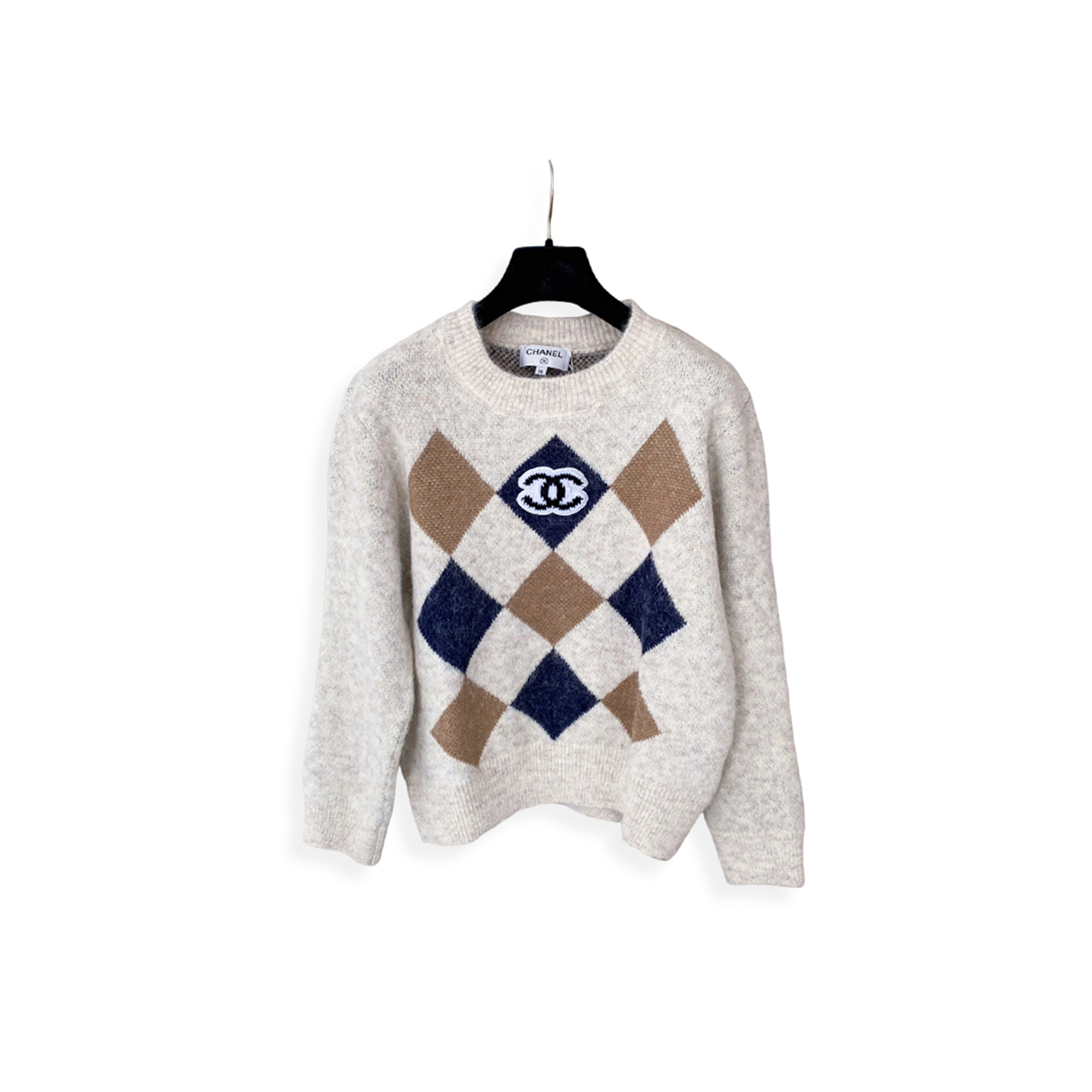 ch**el D1am0nd pattern pullover sweater